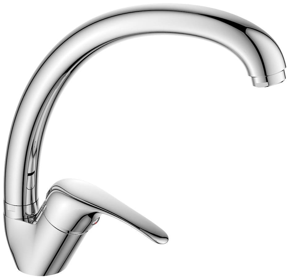 KASIOPEA 35 Kuhinjska mešalna pipa, visok izliv, krom