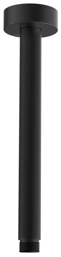 Ceiling shower spout, round, 200mm, black matt