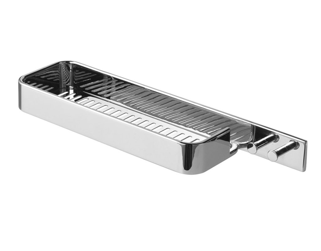 Il GIGLIO corner shelf, 400x42x115mm, chrome