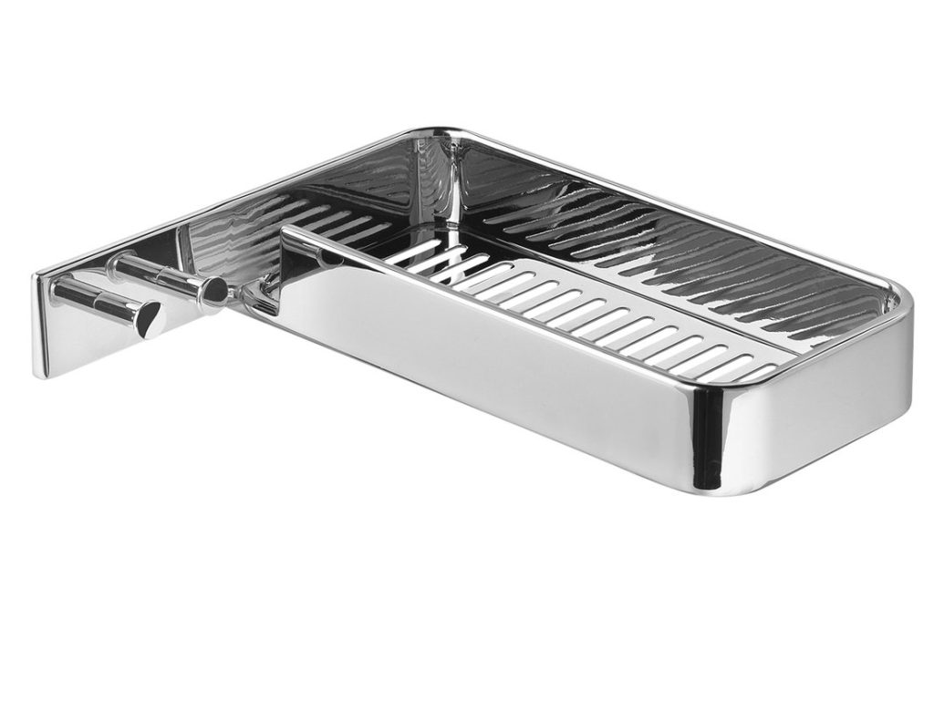 Il GIGLIO corner shelf, 250x42x215mm, chrome