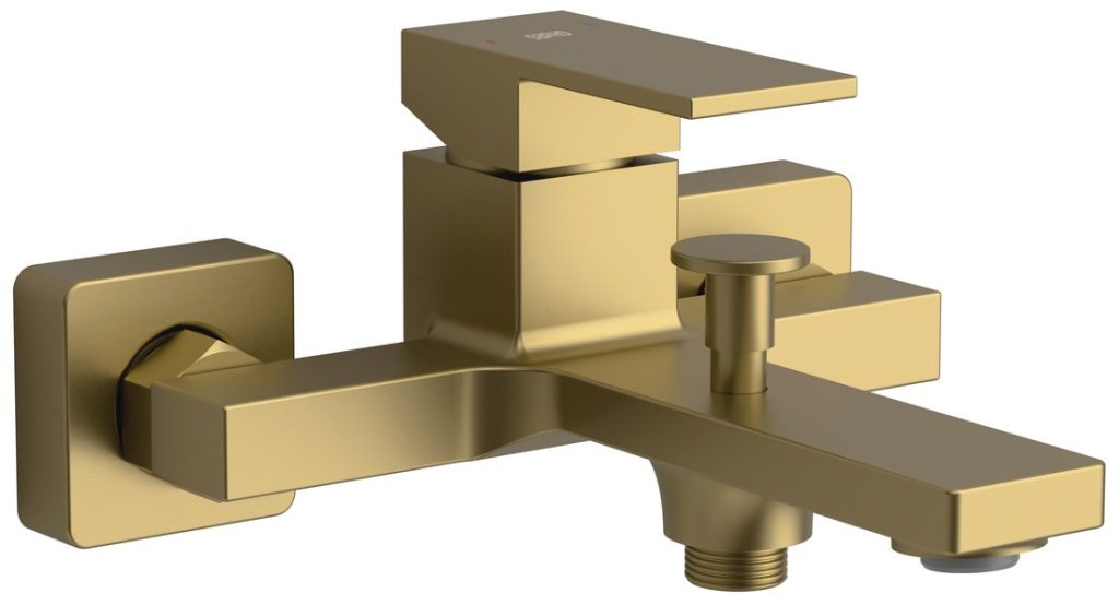 CUBEMIX concealed bath mixer tap, gold matt