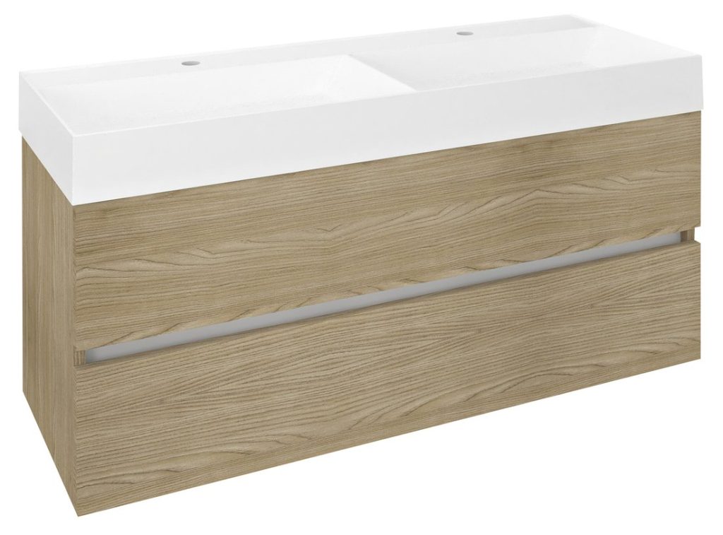 ODETTA Vanity Unit 118x50x43,5cm, Elm Bardini