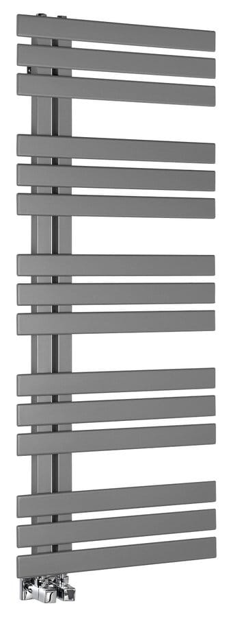 Kopalniški radiator SILVANA 500x1236 mm, srebrna kovinska barva