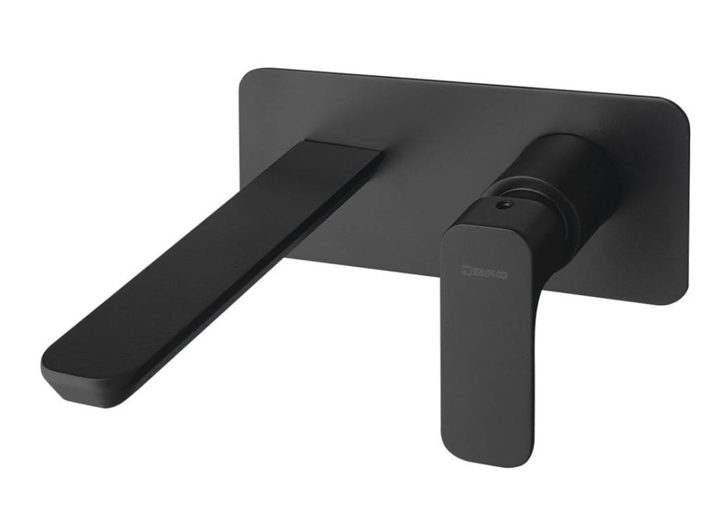 SPY skrita armatura za umivalnik, črna mat