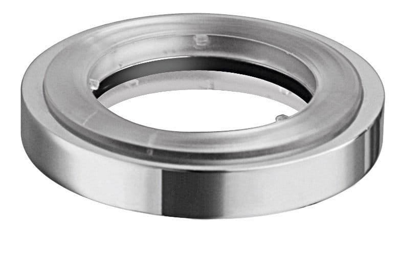 Pritrdilni obroček/odmikovalnik za namizni umivalnik, krom